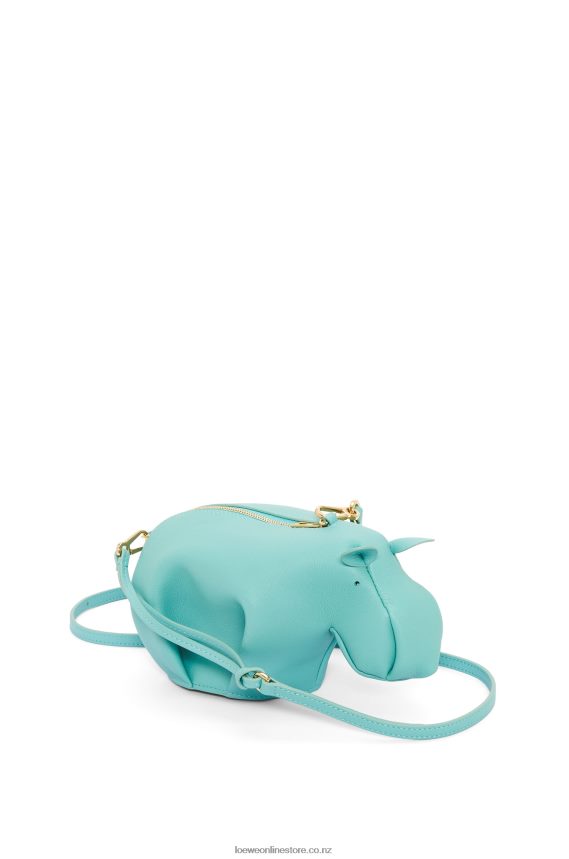 Loewe Women Hippo bag in classic calfskin Fresh Mint LH60R392