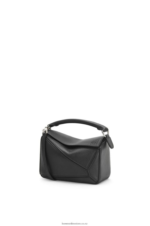 Loewe Women Mini Puzzle bag in classic calfskin Black LH60R200