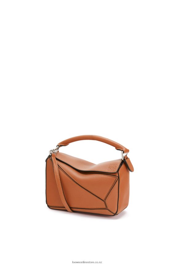 Loewe Women Mini Puzzle bag in classic calfskin Tan LH60R214