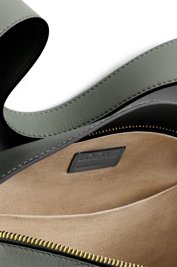 Loewe Women Puzzle Hobo bag in nappa calfskin Vintage Khaki LH60R472