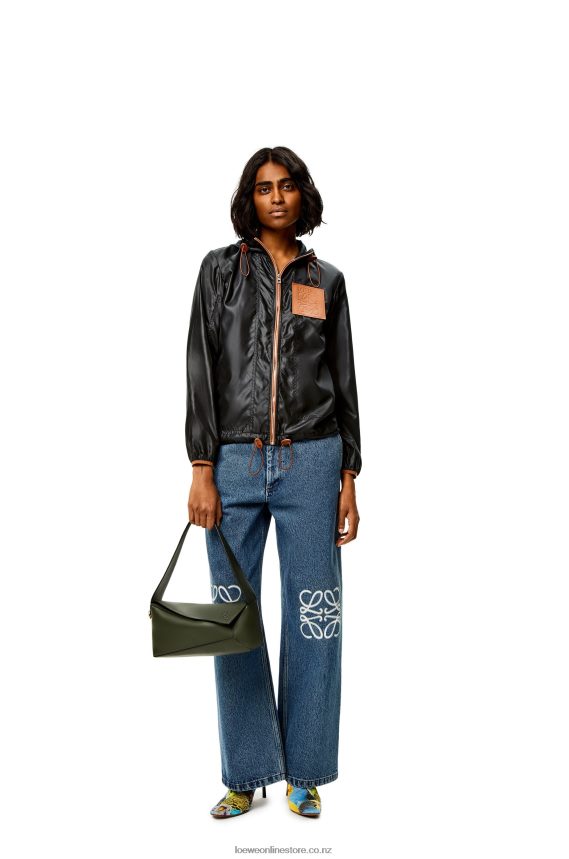 Loewe Women Puzzle Hobo bag in nappa calfskin Vintage Khaki LH60R472