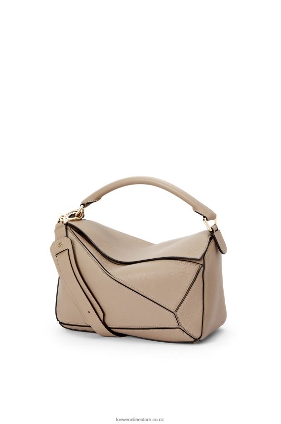 Loewe Women Puzzle bag in soft grained calfskin Sand LH60R409