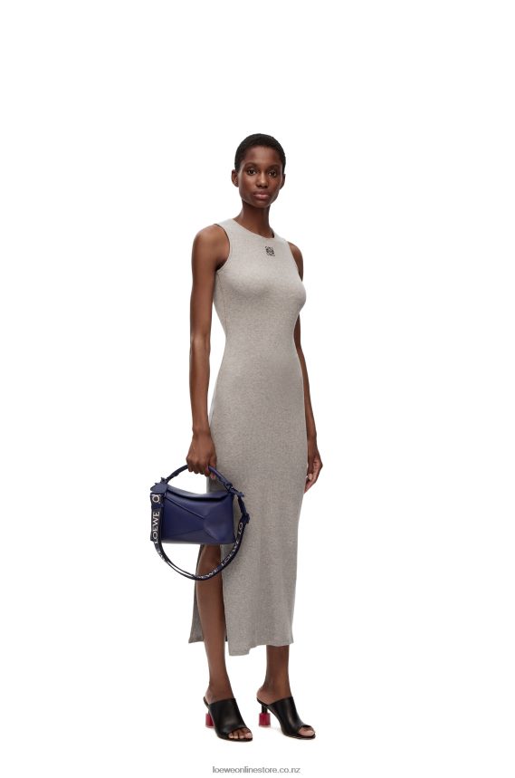 Loewe Women Small Puzzle Edge bag in satin calfskin Deep Purple Glaze LH60R531