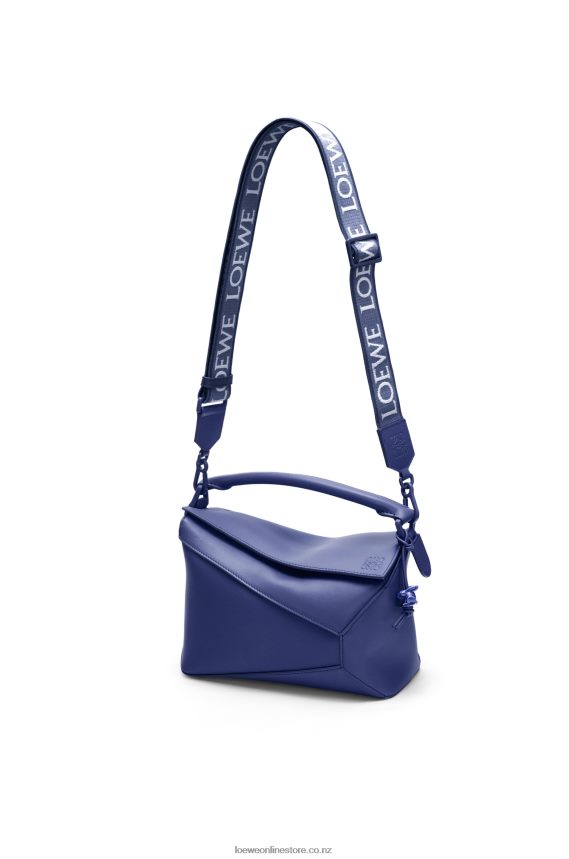 Loewe Women Small Puzzle Edge bag in satin calfskin Deep Purple Glaze LH60R531