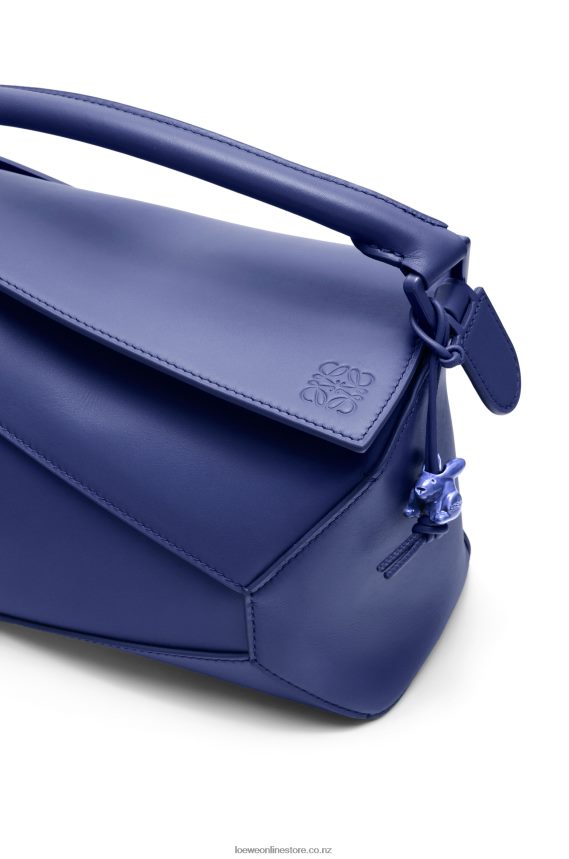 Loewe Women Small Puzzle Edge bag in satin calfskin Deep Purple Glaze LH60R531