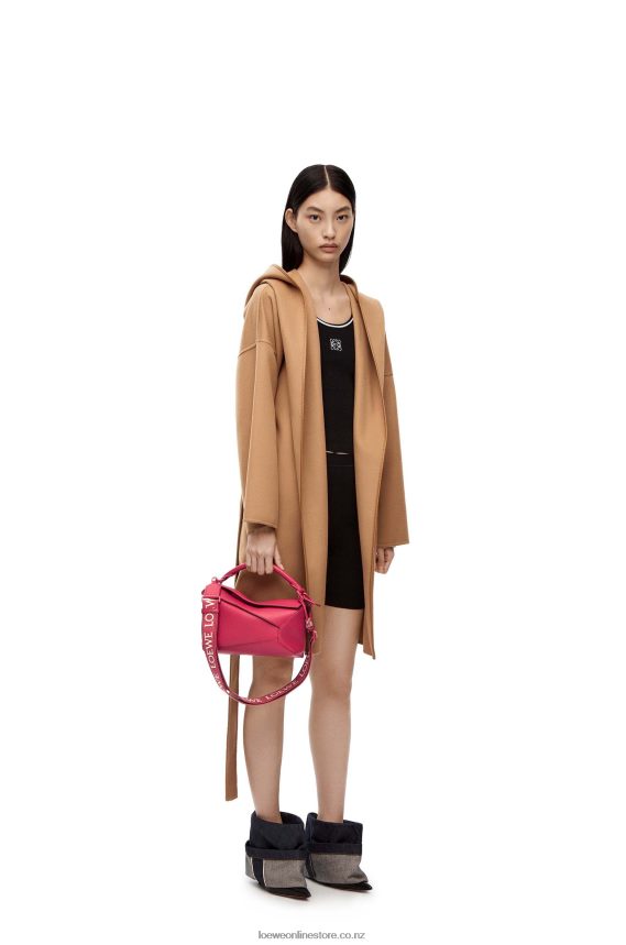 Loewe Women Small Puzzle Edge bag in satin calfskin Ruby Red Glaze LH60R436