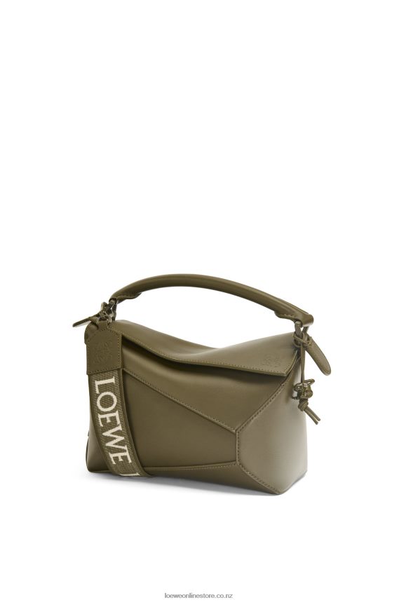 Loewe Women Small Puzzle Edge bag in satin calfskin Tea Dust Glaze LH60R536