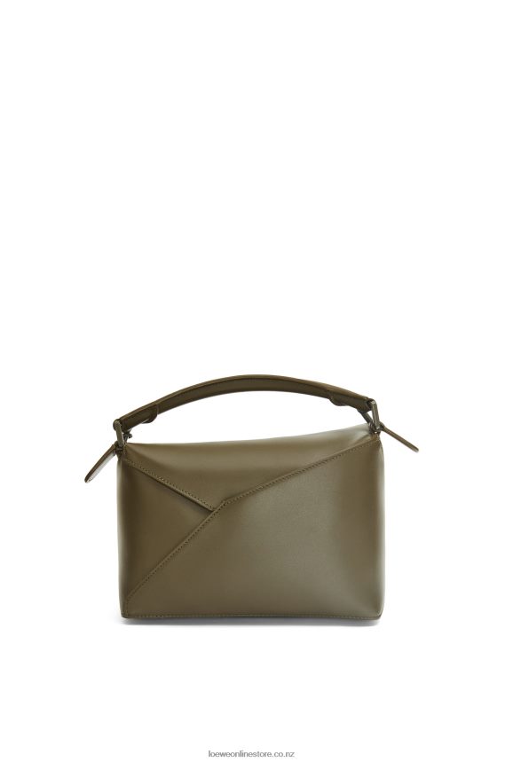Loewe Women Small Puzzle Edge bag in satin calfskin Tea Dust Glaze LH60R536
