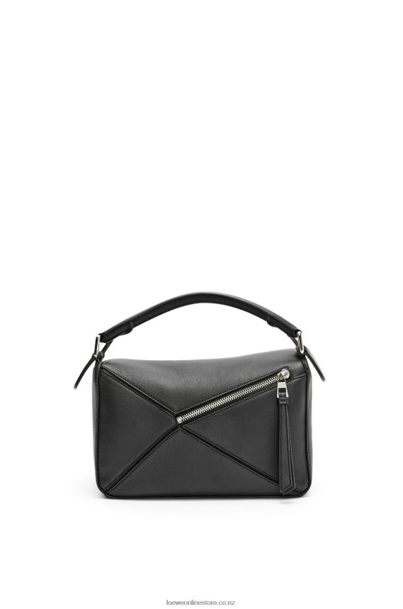 Loewe Women Small Puzzle bag in classic calfskin Black LH60R478