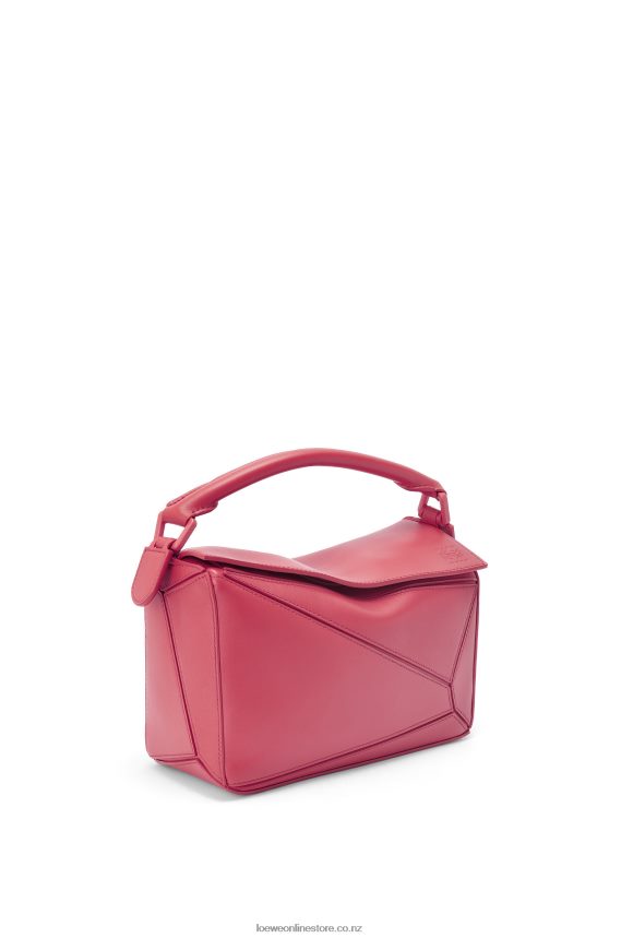 Loewe Women Small Puzzle bag in satin calfskin Plumrose LH60R490