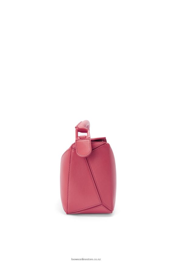 Loewe Women Small Puzzle bag in satin calfskin Plumrose LH60R490