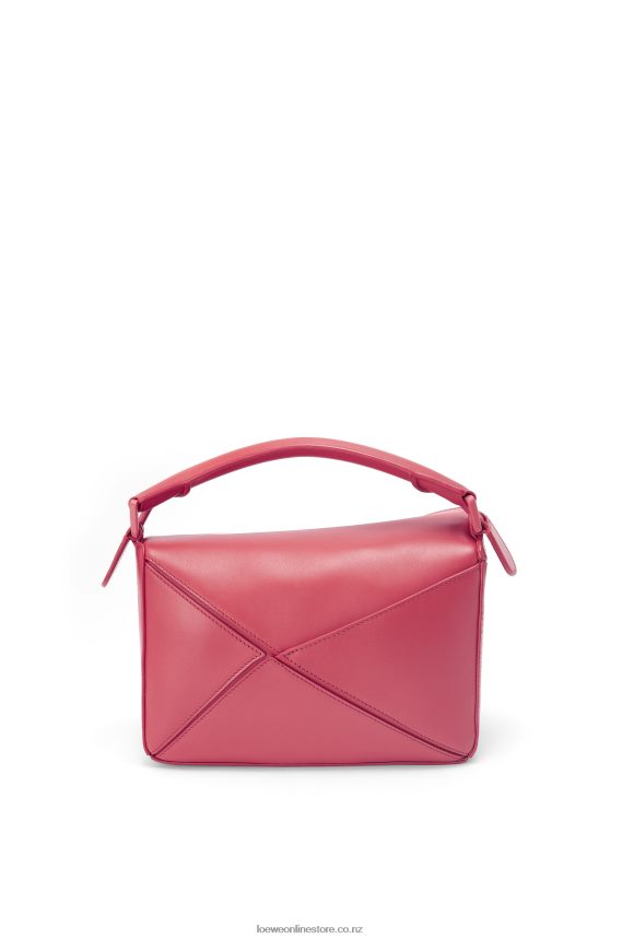 Loewe Women Small Puzzle bag in satin calfskin Plumrose LH60R490
