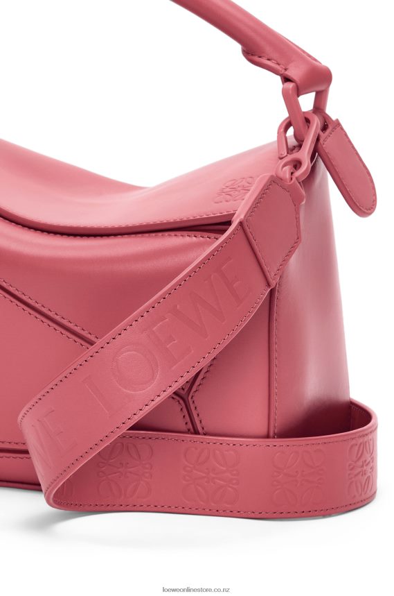 Loewe Women Small Puzzle bag in satin calfskin Plumrose LH60R490