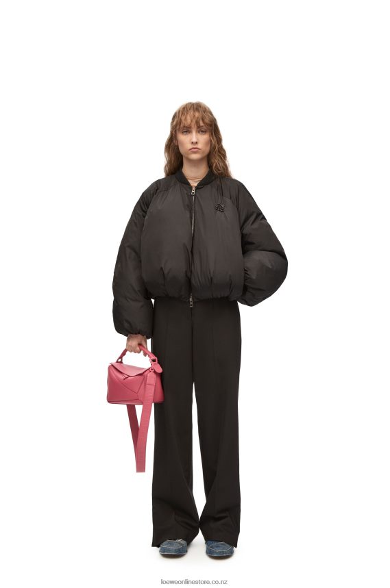 Loewe Women Small Puzzle bag in satin calfskin Plumrose LH60R490