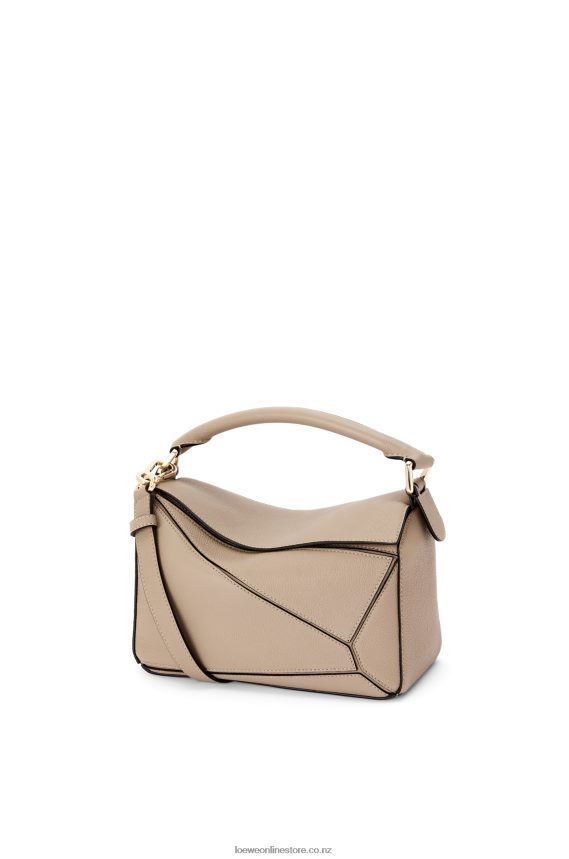 Loewe Women Small Puzzle bag in soft grained calfskin Sand LH60R397