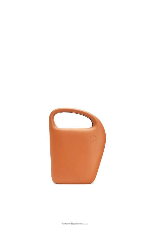 Loewe Women Architects D bag in natural calfskin Tan LH60R182