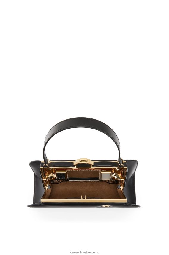 Loewe Women Lantern bag in box calfskin Black LH60R172