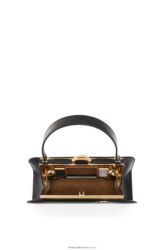 Loewe Women Lantern bag in box calfskin Black LH60R172