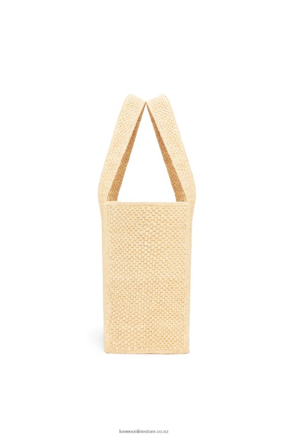 Loewe Women Medium Font Tote in raffia Natural LH60R30