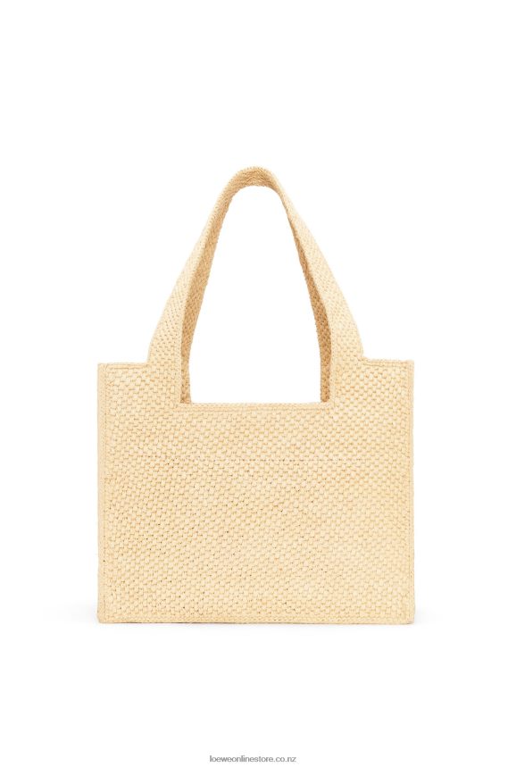 Loewe Women Medium Font Tote in raffia Natural LH60R30