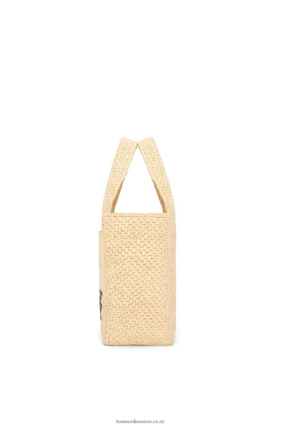 Loewe Women Small Font Tote in raffia Natural LH60R33