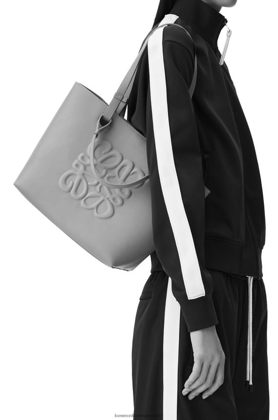 Loewe Women Small Inflated Anagram Tote in classic calfskin Warm Desert LH60R123