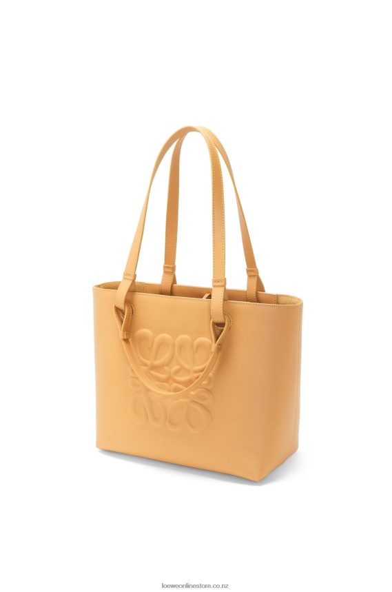 Loewe Women Small Inflated Anagram Tote in classic calfskin Warm Desert LH60R123