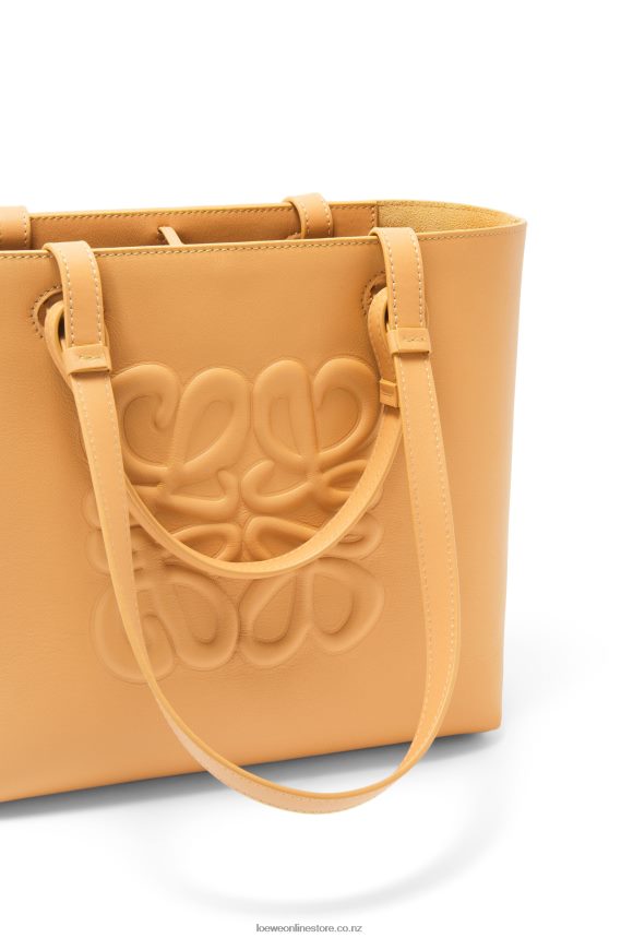 Loewe Women Small Inflated Anagram Tote in classic calfskin Warm Desert LH60R123