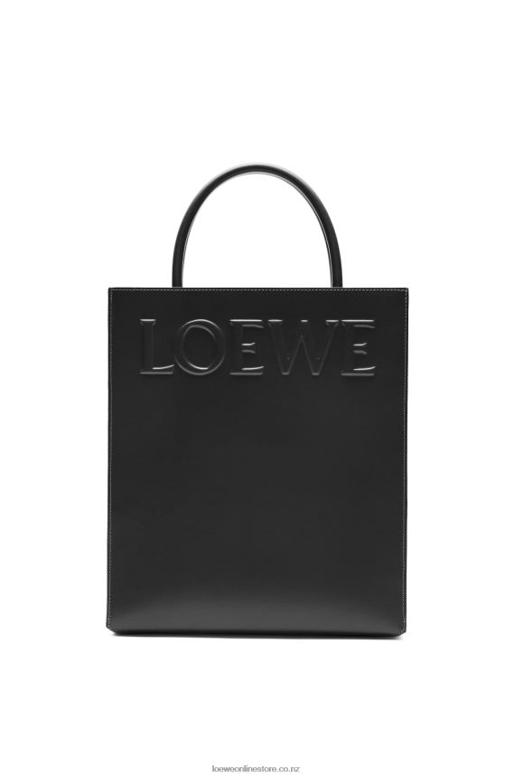 Loewe Women Standard A4 Tote in sleek calfskin Black LH60R117