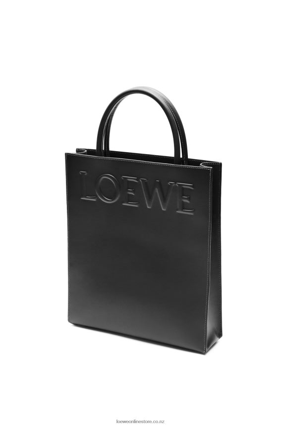 Loewe Women Standard A4 Tote in sleek calfskin Black LH60R117