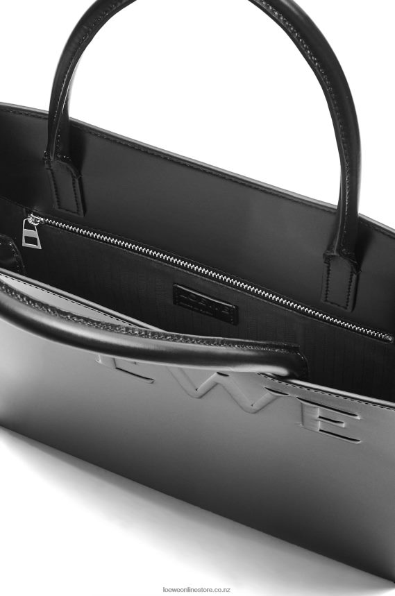 Loewe Women Standard A4 Tote in sleek calfskin Black LH60R117
