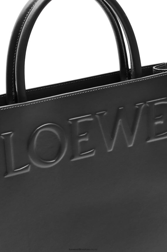 Loewe Women Standard A4 Tote in sleek calfskin Black LH60R117