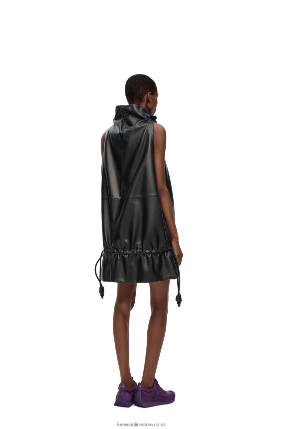 Loewe Women Flamenco dress in nappa Black LH60R1100