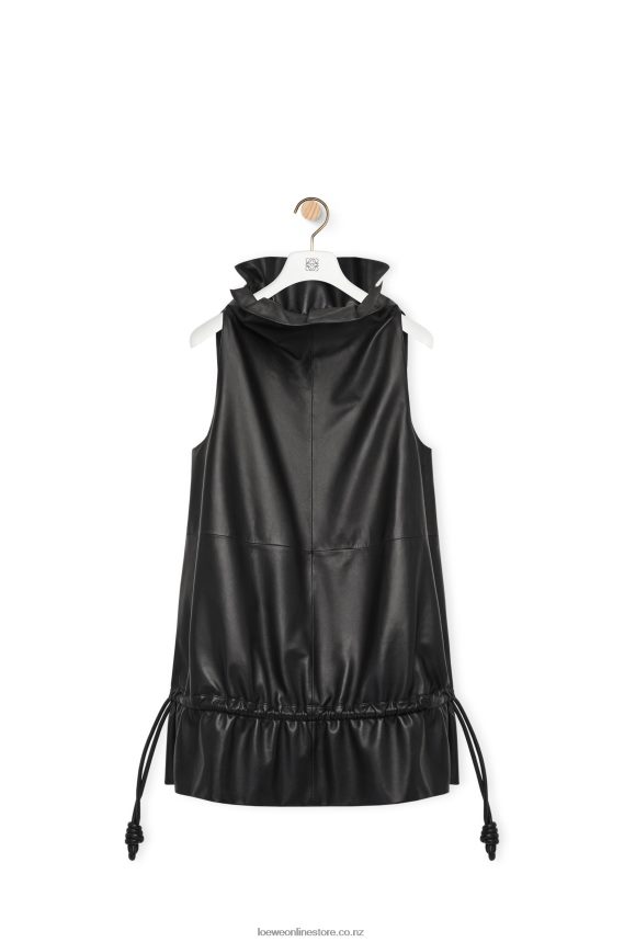 Loewe Women Flamenco dress in nappa Black LH60R1100