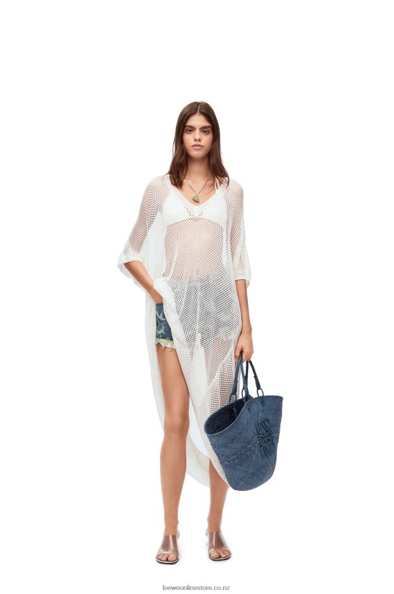 Loewe Women Mesh tunic dress in viscose White LH60R1045