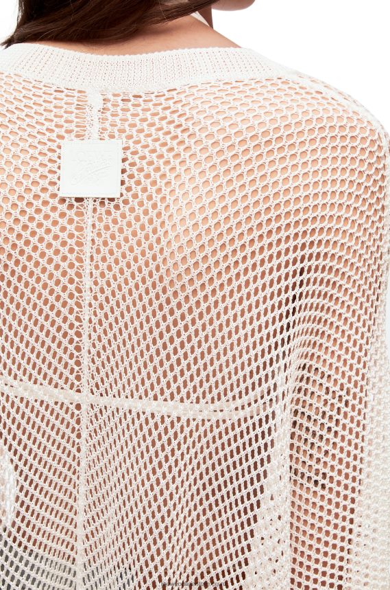 Loewe Women Mesh tunic dress in viscose White LH60R1045