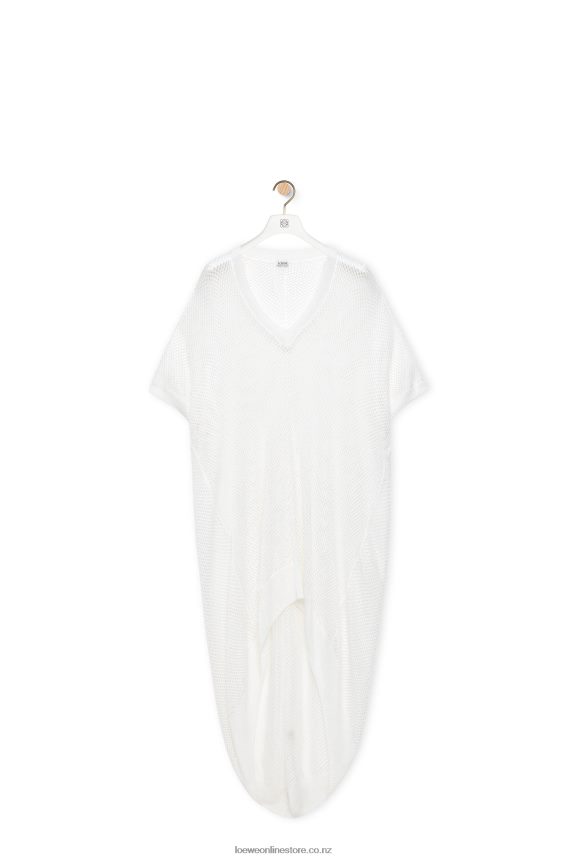 Loewe Women Mesh tunic dress in viscose White LH60R1045