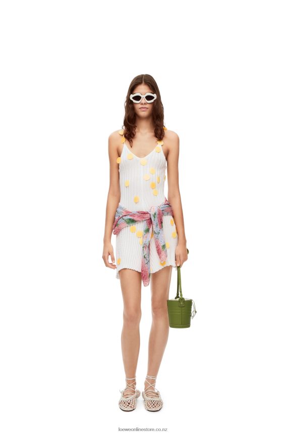 Loewe Women Sequin mini dress in viscose White LH60R1040