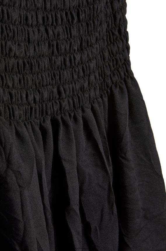 Loewe Women Smocked dress in cotton Black LH60R1057