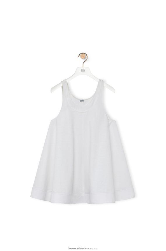 Loewe Women Trapeze dress in cotton White LH60R1034
