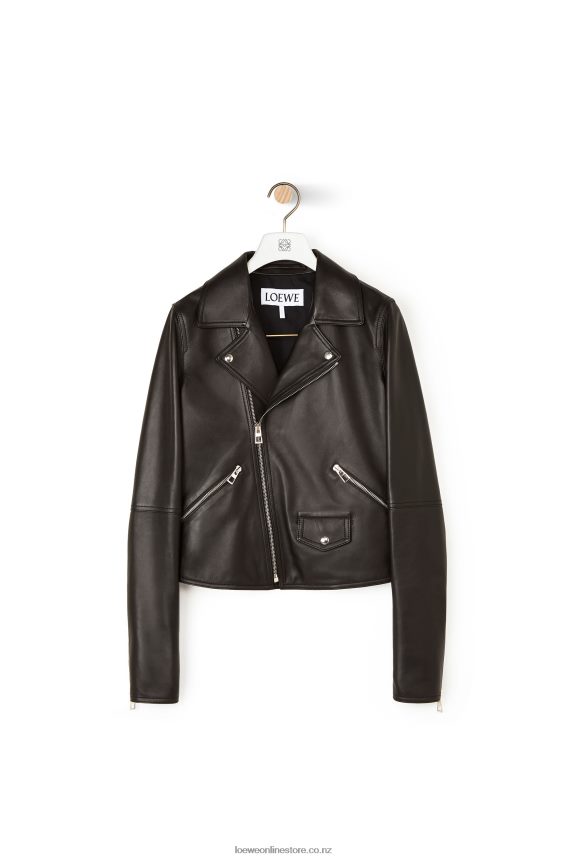 Loewe Women Biker jacket in nappa lambskin Black LH60R1138