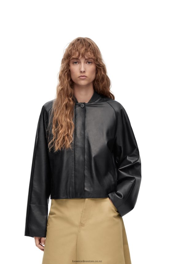 Loewe Women Button jacket in nappa Black LH60R1120