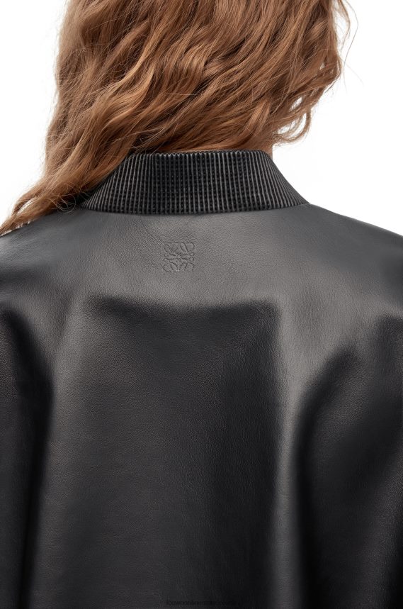 Loewe Women Button jacket in nappa Black LH60R1120