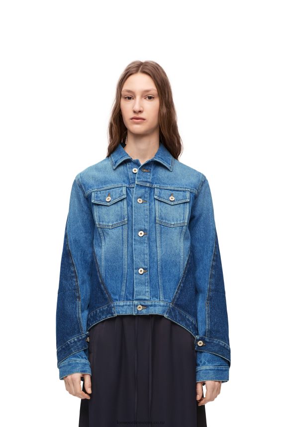 Loewe Women Deconstructed jacket in denim Denim Blue LH60R1163