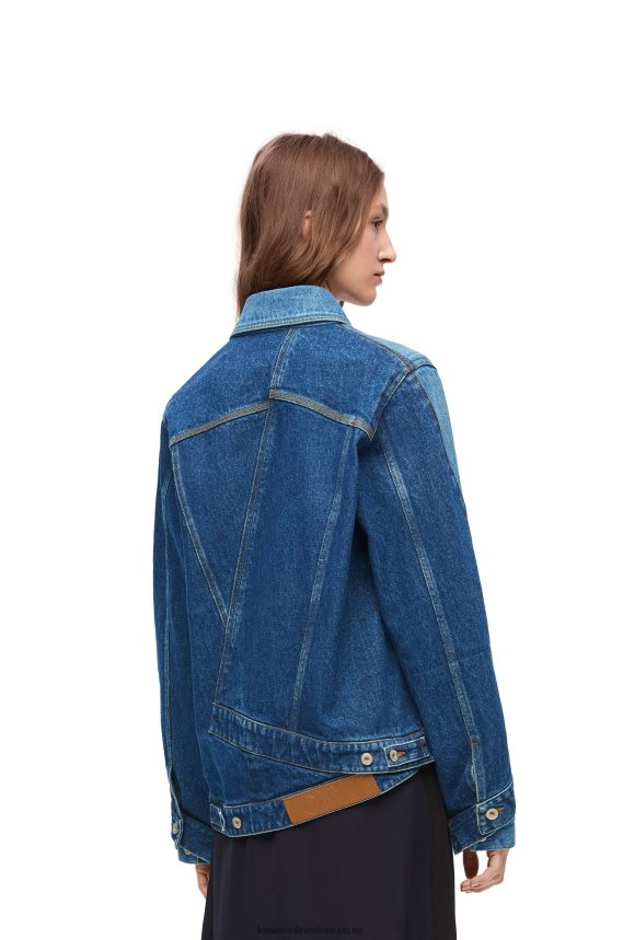 Loewe Women Deconstructed jacket in denim Denim Blue LH60R1163