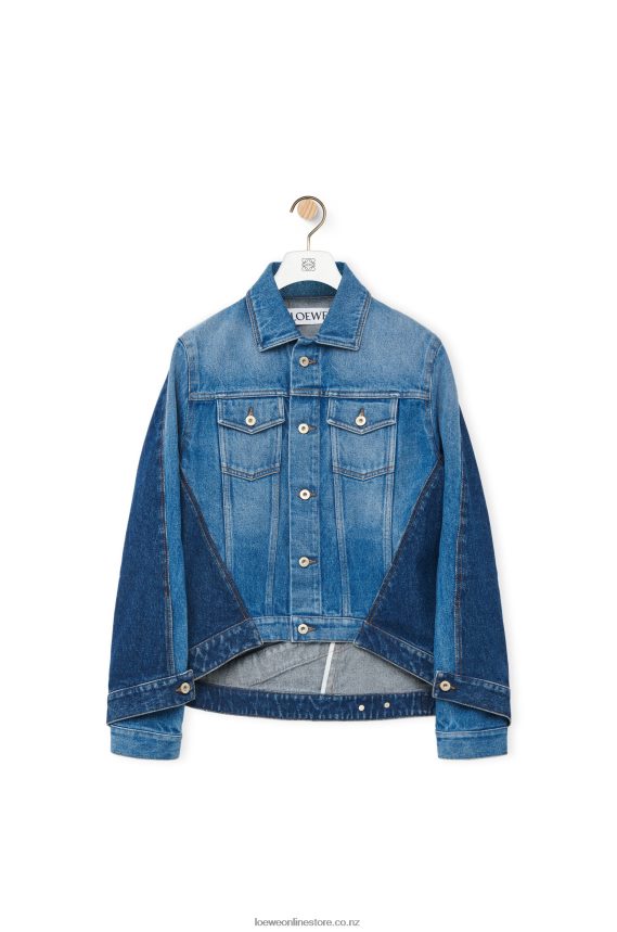 Loewe Women Deconstructed jacket in denim Denim Blue LH60R1163