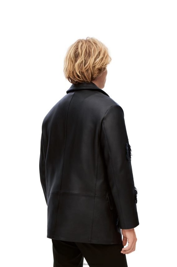 Loewe Women Howl peacoat in nappa Black LH60R1107