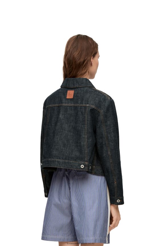 Loewe Women Trapeze jacket in denim Blue Denim LH60R1178