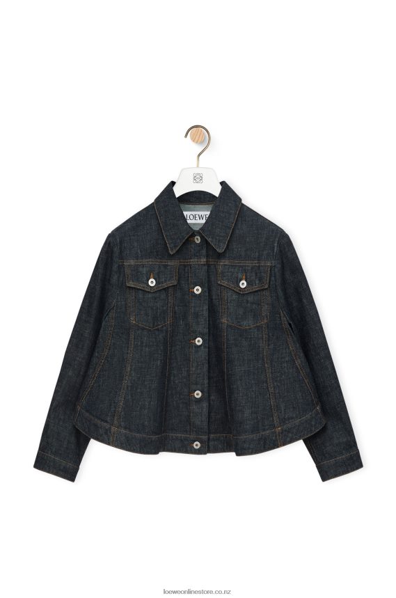 Loewe Women Trapeze jacket in denim Blue Denim LH60R1178