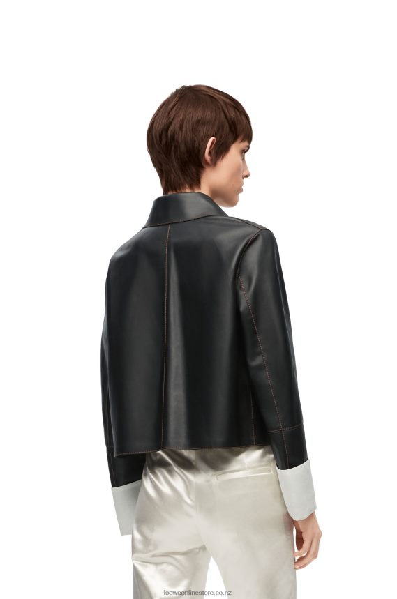 Loewe Women Turn-up jacket in nappa lambskin Black LH60R1134